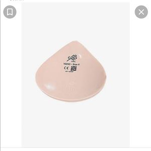 Mastectomy Breast Form Prosthesis ABC 10243 Size 4 Convex Lightweight Form